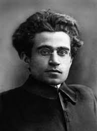 Portrait of Antonio Gramsci wearing round glasses